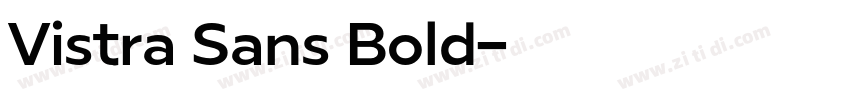 Vistra Sans Bold字体转换